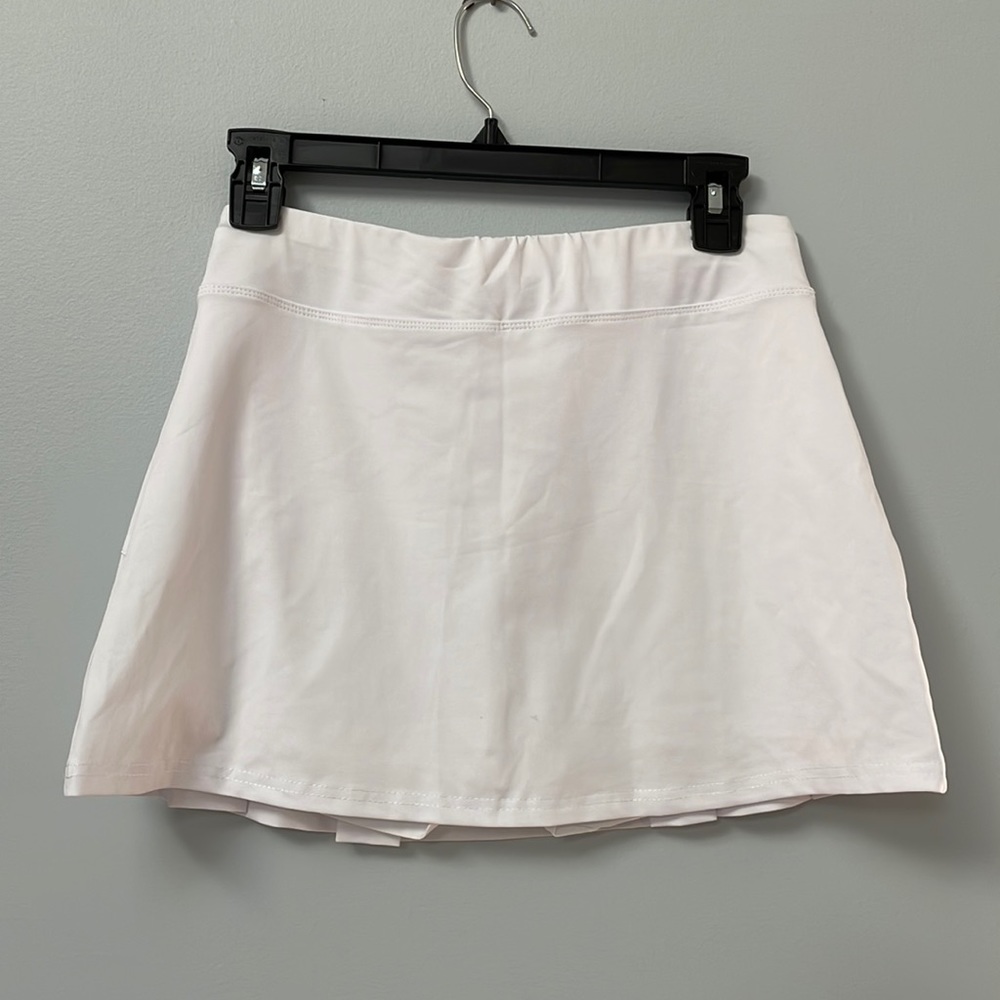 Never been worn white spandex tennis skort.
